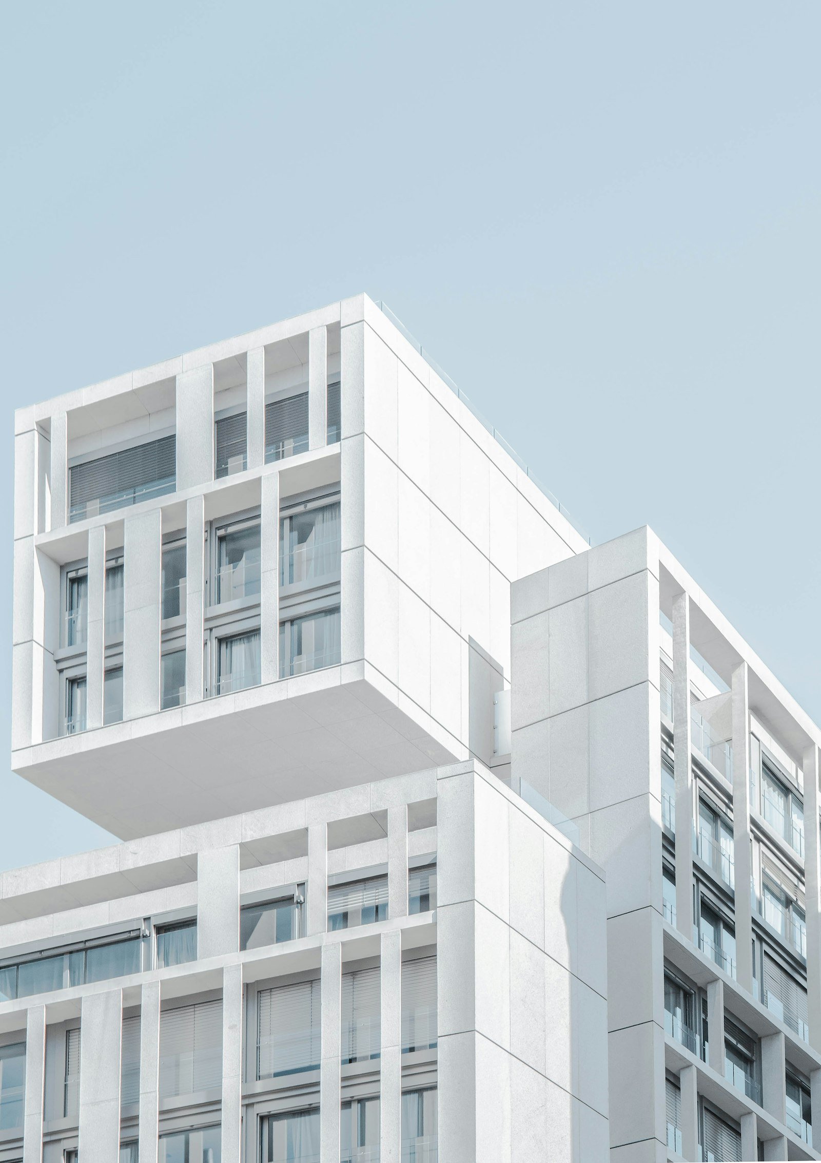 A stone facade in even daylight